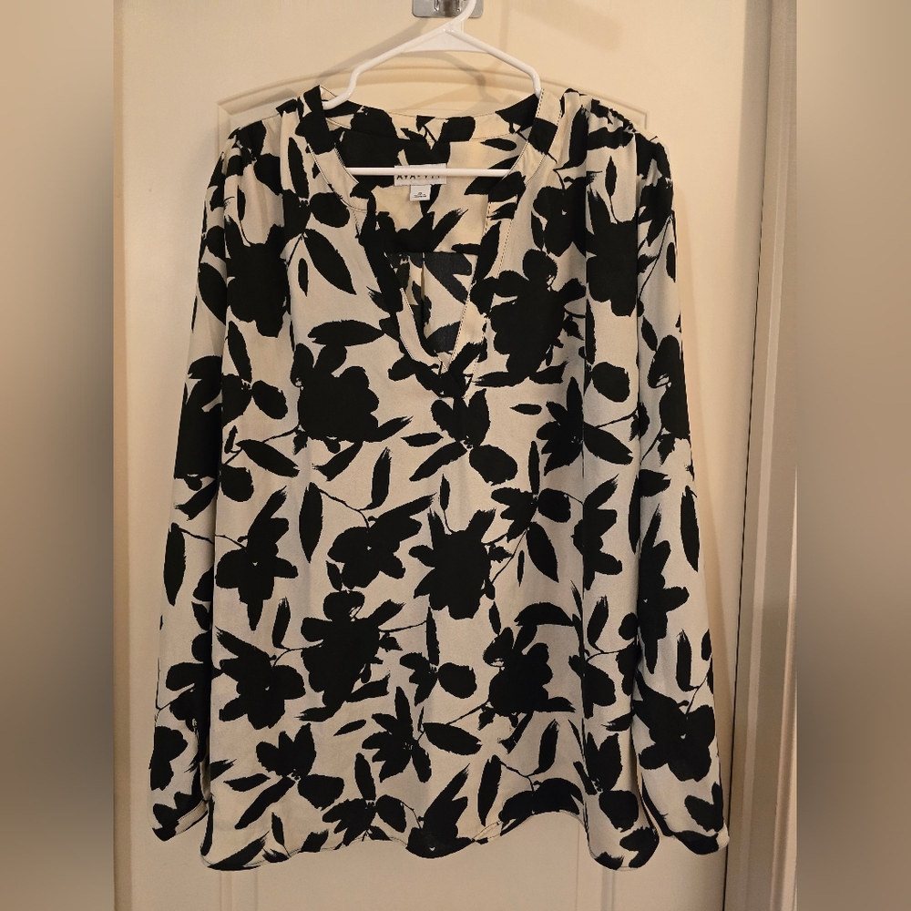 Women's Plus Size Blouse Long Sleeve Floral